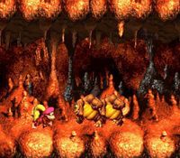 une photo d'Ã©cran de Donkey Kong Country 3 sur Nintendo Super Nes